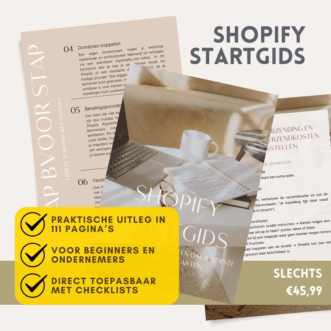 Shopify Startgids